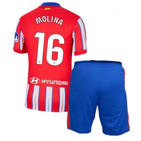 Dětské fotbalový komplet Atletico Madrid Nahuel Molina #16 Domácí košile 2024-25 Krátkým Rukávem